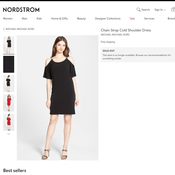 Michael Kors Chain Strap Dress - Size M - Picture 3 of 4